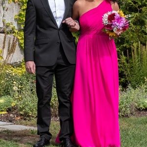 Laundry by Shelli Segal Magenta Gown